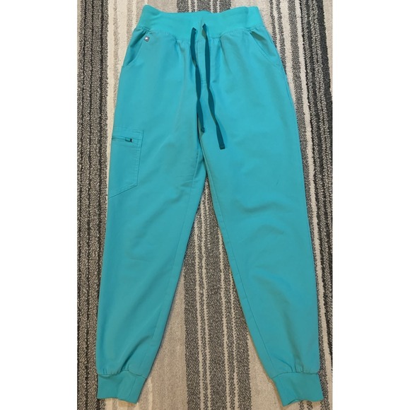 Figs Pants - FIGS Jogger Scrub Pants Womens S Teal Technical‎ Collection Medical Zamora